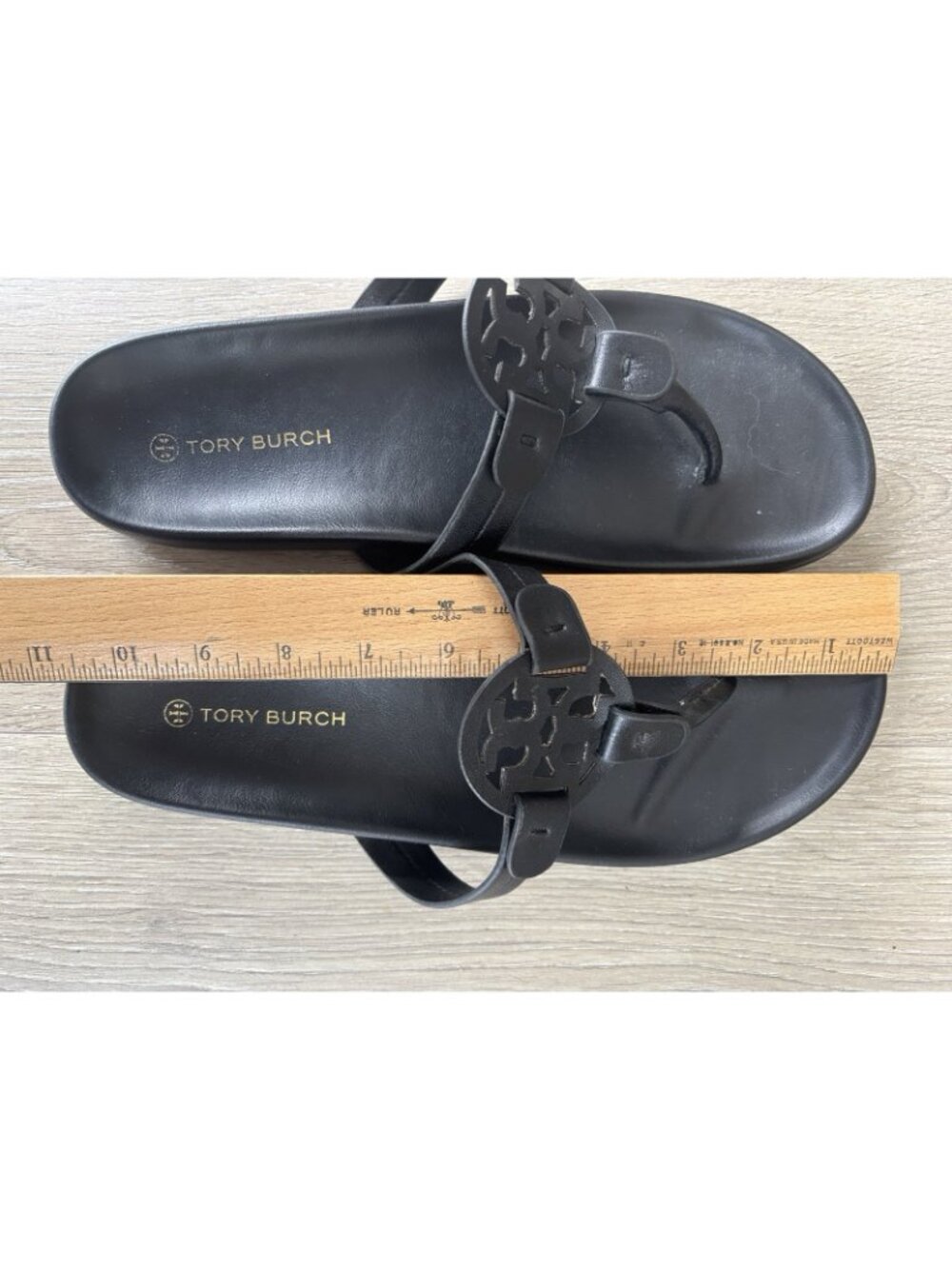 Tory Burch Miller Cloud Women's Black Sandals Size 10 - Picture 7 of 7